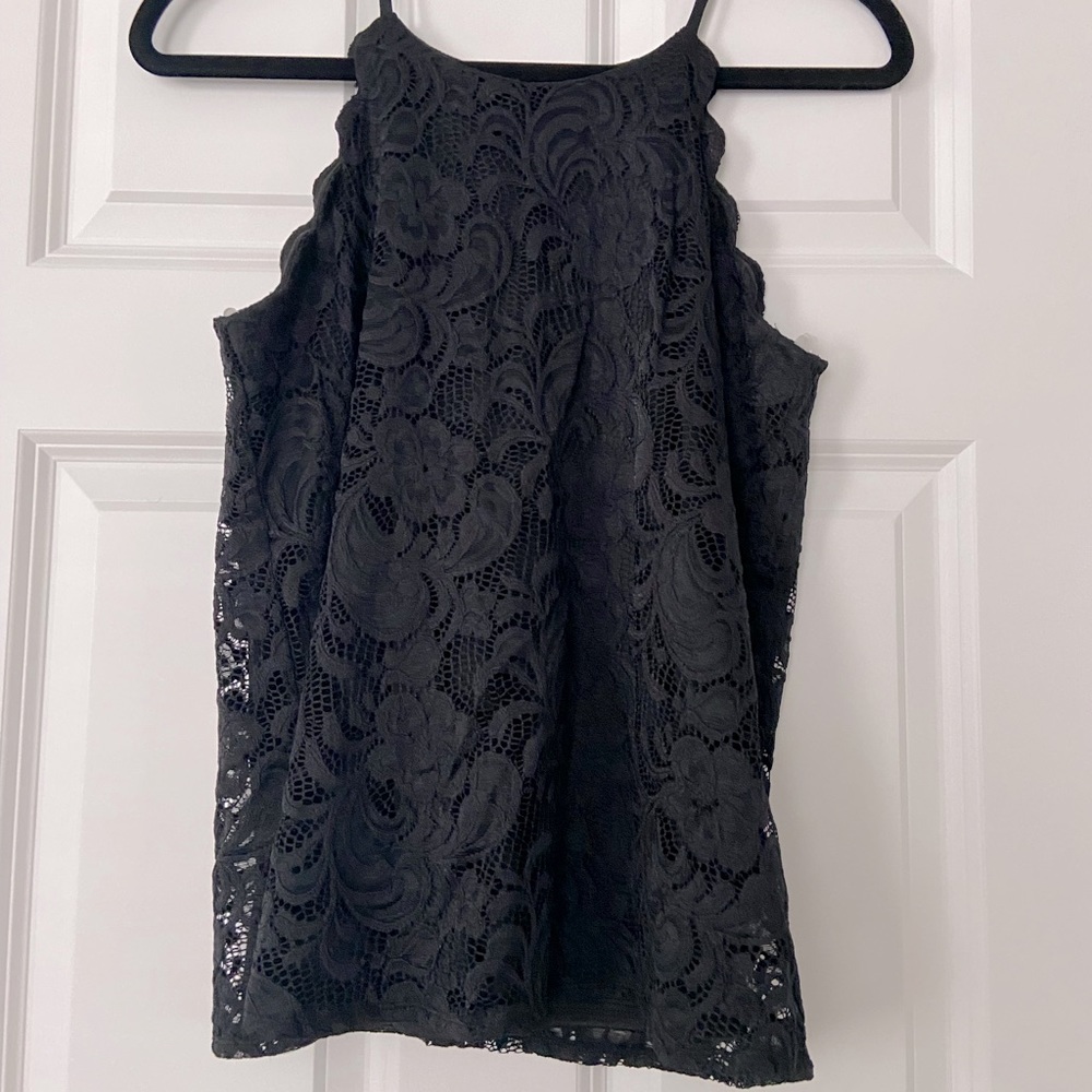 NWT Lace Tank Top with Keyhole Back